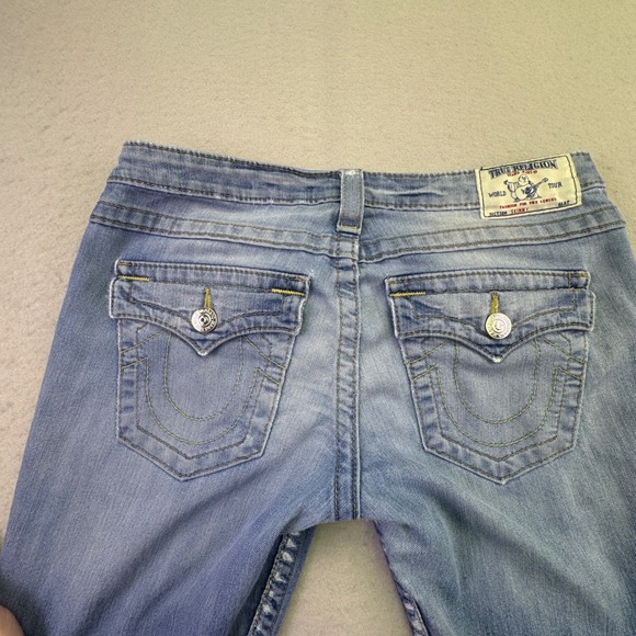 True Religion Jeans Women's Size 29 Skinny Joey Super T Blue Wash Denim Western - Picture 8 of 11